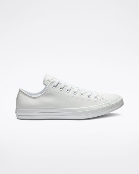 Tenisi Barbati Converse Chuck Taylor All Star Piele Albi | RO GKYFR879